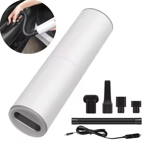 Portable Wet Dry Vacuum Car Auto Vacuum Cleaner for Car Interior Cigarette Lighter 4000 Mbar Wired C