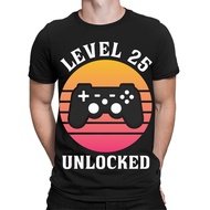 Level 25 Unlocked Gamer Gaming Video Game  Mens  T-Shirts Top #TA-89