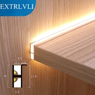 Built-in LED Strip Cabinet Layer Shelf 18mm Panel Edge Light Lamp 12V Invisible Up Down Beam Glow Cupboard Bookcase Backlight