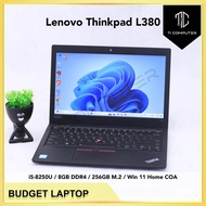 Lenovo Thinkpad L380 Intel Core i5-8250U 8GB DDR4 RAM 256GB M.2 SSD Win 11 Home Refurbished Laptop