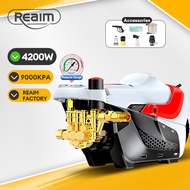 REAIM Pressure Washer Heavy Duty Car Washer High Pressure Portable Pressure Washer Portable 4000W