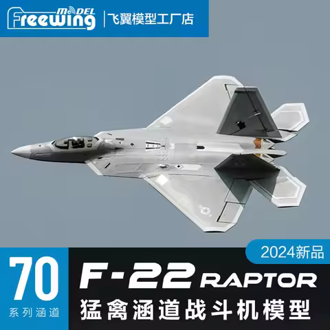 Freewing F-22 Raptor 70mm EDF RC Jet Remote Control Airplane Aviation Hobby Model Aircraft For Adult