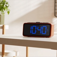AT-🌞ledDigital Display Visual Alarm Clock Multi-Function Radio Charging Clock Imitation Wood Electronic Student Alarm Cl