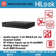 Hilook DVR-204Q-M1/T 4-ch 1080p Lite 1U H.265 DVR