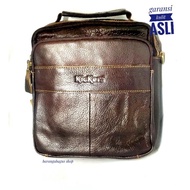 Kickers Men's Genuine Leather Sling Bag Imported Luxury And Elegant Model