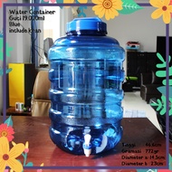 WATER CONTAINER 19 LITER 19000ML 19L 19000 JUICEML biru INCLUDES THICK FAUCET, DRINKING WATER PACKAG