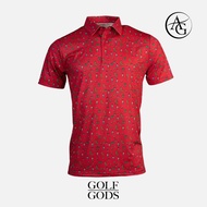 Golf Gods Men's Polo Shirt Blanco Tequila Cool Tech Performance