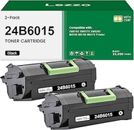 Remanufactured 24B6015 Toner Cartridge 2-Pack 24B6015 Black Toner Replacement for Lexmark 24B6015 To