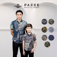 [Batik Sedondon 2/7] Pazze Printed Batik Slim Fit Short Sleeve Kids Set SS30344C/345C/378C/358C C1/3