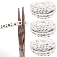2-1Sets 500Pcs White Cable Marking Label - PVC Line Marker - Cable Wire Markers - 2 Sizes - Wire Mar