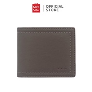 Miniso Dompet Pria Men’s Wallet Horizonta Kulit PU 8 Card Slots dan 1 Banknote Slot Lembut Saat Dise
