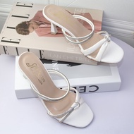 Guốc cao gót nhọn 7p quai mảnh xoàn G05