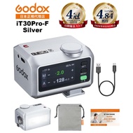 Godox iT30Pro iT30Pro-F Mini Flash Silver TTL HSS for Fujifilm Fuji X-T5 X-E4 Touchscreen Battery Wi