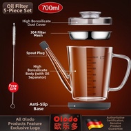 Olodo | Filtered Oil Residue Storage Pot Borosilicate Glass