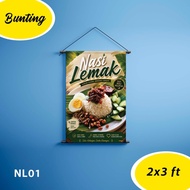 Bunting NasiLemak Printing Banner