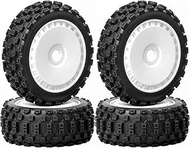 RcThjia 1/8 RC Off-Road Buggy Racing Tires and Wheels 17mm Hex RC Tires with Foam Inserts for ARRMA