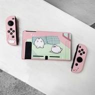 賴在床上的廢物小海豹 粉紅色磨砂軟殼 Switch 保護套