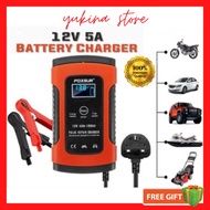 Car Battery Charger Pulse Repair LCD Battery Charger Car Motorcycle Agm Wet Lead Acid/Pengecas Bater