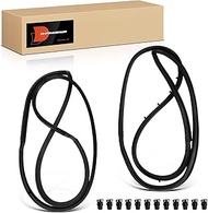 A-Premium 2PCS Car Door Weather Stripping Seal Strips Compatible with Jeep Wrangler 1987-1995, CJ5 1