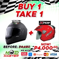 Buy 1 Take 1 RSV Full Face and Xpot Half Face Helmet