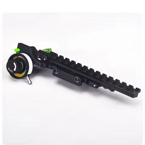 Archery Crossbow Aiming Frame Bracket Adjustable Up and Down with Green Light Archery Hunting Shooti