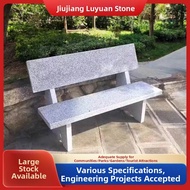 ZHENTAIYUAN | Outdoor Stone Bench Seat with Back Marble