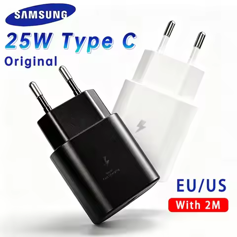 Charger Original 25W SAMSUNG Charger Adapter Usb C Fast Charging Cable 2M For Galaxy S26 S25 S24 Z F
