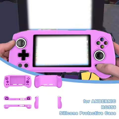 Silicone Protective Case For ANBERNIC RG556 Gaming Console Anti-Drop Soft TPU Protection Cover Handh