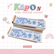 Coupon Custom Voucher/ (Per Rim)