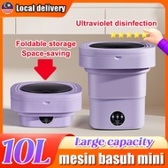 Quick delivery  portable mini washing machine UV disinfection to remove mites foldable mesin basuh m