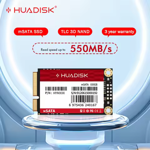 HUADISK mSATA SSD 128GB 256GB 512GB 1TB 2TB Mini SATA3 Internal Solid State Hard Drive For HP Laptop
