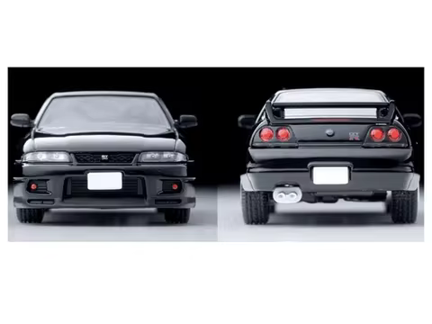 Limited Vintage Diecast Tomytec Tomica 1/64 Nissan Skyline GT-R V-spec Black Purple Model for Collec
