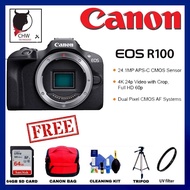 CANON ORIGINAL MALAYSIA R100 (NEW) BODY /R100 KIT(WITH RFS 18-45MM IS STM)FREE 64GB,BAG,CLEANING KIT,TRIPOD,QUALITY UV FILTER