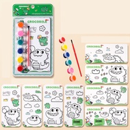 Set Mewarnai Melukis Cat Air Anak Watercolor painting book Coloring Book Bear