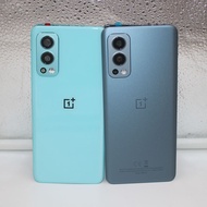 New Oneplus Nord 2 5G Back Glass Cover 1+ Nord2 DN2101 5G Back Door Replacement Battery Case Rear Ho