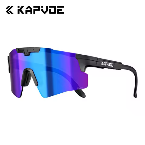 KAPVOE Cycling Glasses UV400 Outdoor Hiking Drive Running Sunglasses Casual Sports Sunglasses MTB Bi