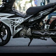 (Tx) 3-layer Removable Decal - XE Exciter 150 - model - black and white car Sticker