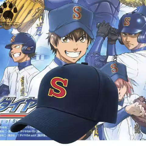 Anime Ace of Diamond Hat Cosplay Kominato Haruichi Sawamura Eijun Unisex Adjustable Baseball Hat Duc