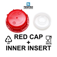 [100 Pcs] NEW Red Cap Inner Insert 25L 20L 10L 25 20 10 Liter Jerry Can Plastic Bottle HDPE Container Penutup Stopper