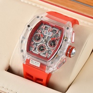 [2022] Bugatti Transparent Hollow Automatic Quartz Watch Fashion Barrel Watch Double-Sided Hollow Ma