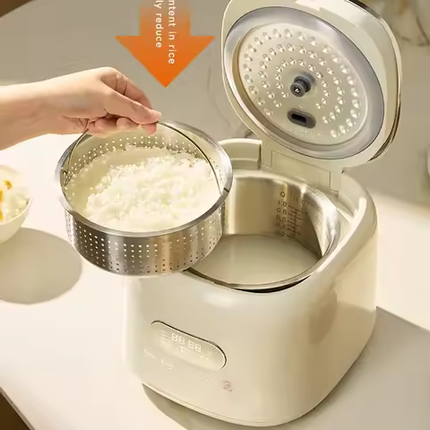 2.5L Smart Rice Cooker 8-Intelligent Programme 400W Multicooker Low Sugar Rice Cooker 24H Timer Elec