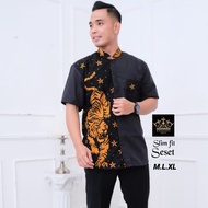 kemeja batik Koko lengan pendek slimfit seset 6