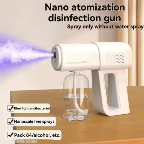 Type C Electric Sanitizer Machine Wireless Nano Blue Light Steam Spray Disinfection Fogging Atomizat