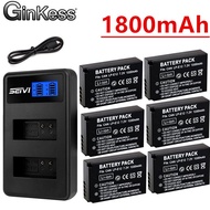 Ginkess 7.2V 1800mAh LP-E12 LPE12 LP E12 Baery  LED Dual B Charger for Canon EOS 100D Kiss X7 Rebel SL1 EOS M10 DSLR Cam