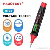 HABOTEST HT92 Voltage Tester Smart Pen NCV Measure Auto Power Off Wire Continuity Detection Dual Sou