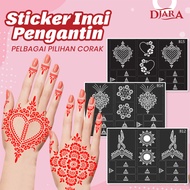 Sticker inai / Sticker Henna / Henna Stencil / Mehndi Stencil NEW DESIGN