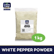 White Pepper Powder / Paminta Puti Pino / Premium (1 kilogram - 1 kg - 1 kilo) | Lucky Luna Spices