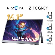 ARZOPA 16.1 144Hz Portable Gaming Monitor 1080P HDR with USB 3.1 HDMI Laptop Computer Monitor for Sw