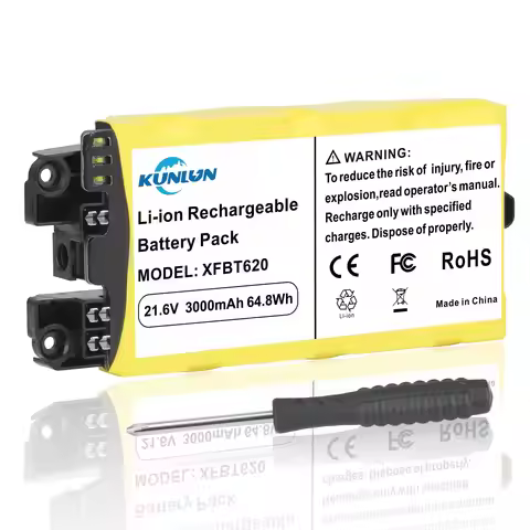 REACELL 3000mAh XFBT620 Battery Replacement for Shark Compatible for Shark IX140 IX141 IX141H IX142 