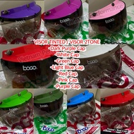 VISOR BOGO BERWARNA  CAP WARNA RED WHITE PINK PURPLE MS88 SGV MHR HELMET USE WARNA CAP BOGO VISOR BI